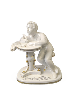 Фарфоровая статуэтка "Юный Пушкин", ЛФЗ, 1960 - 1970 гг.