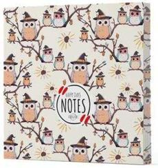 Baykuş 7 - Çizgisiz Yan Boyamalı Defter