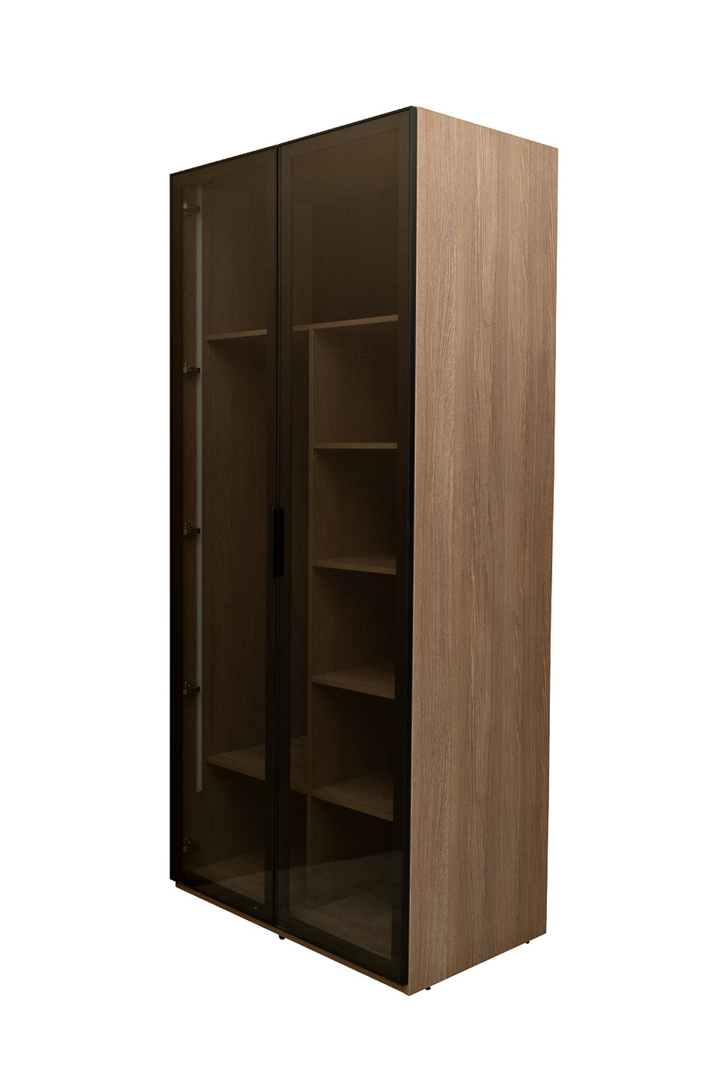 Шкаф 100x57x228.5см Garda Decor Alto дуб Урбан Кофейный GD-10013/1-3