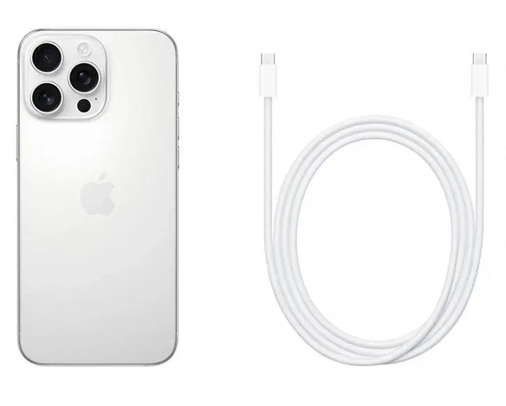 Смартфон Apple iPhone 16 Pro Max 256Gb White Titanium (eSIM+SIM) (Без RuStore)