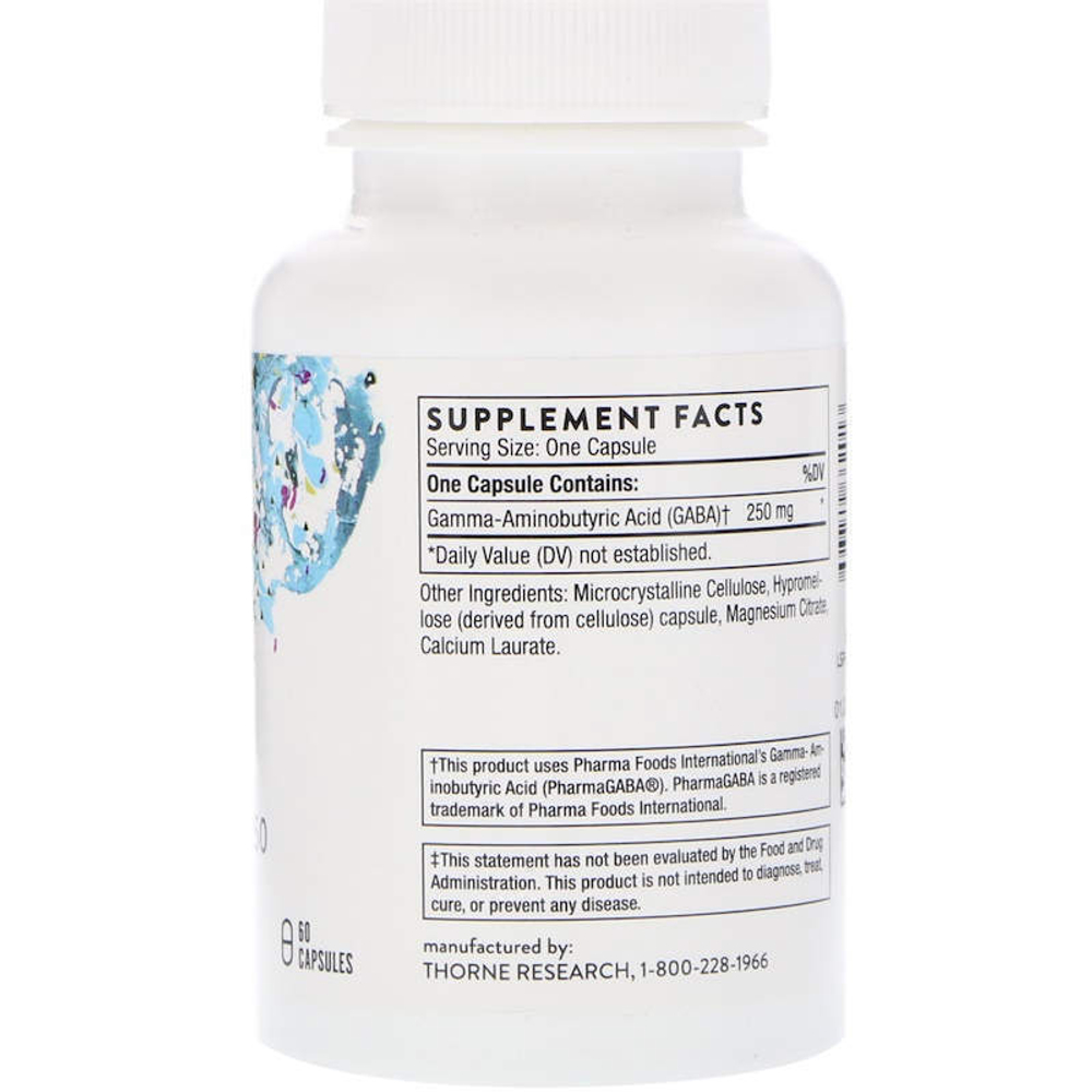 Thorne PharmaGABA-250, 60 caps.