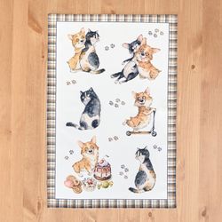 НАБОР ПОЛОТЕНЕЦ ИЗ 2-Х ШТ "ДРУЖБА",40Х60СМ, 100% ХЛОПОК, ТВИЛ