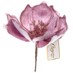 Украшение новогоднее «Пуансеттия - Симфония» 21 см, Сиреневый