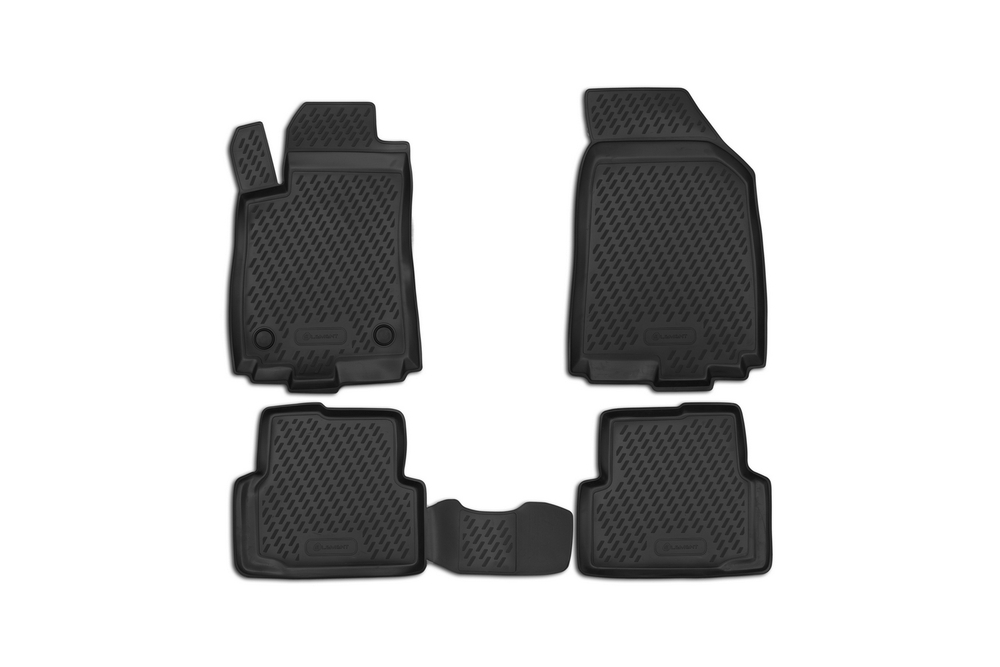 Коврики Standard, в салон CHEVROLET Aveo, 2012- , 4 шт. (полиуретан, чёрные) Element.CARCHV00021