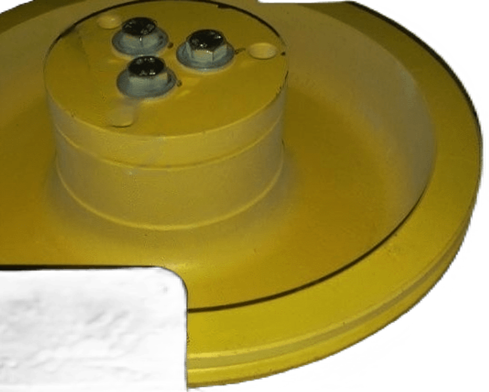 Канатоведущий шкив D400х8х10 мм ширина 150 мм U-groove 95° лебедки ZIEHL ABEGG SM225.60B