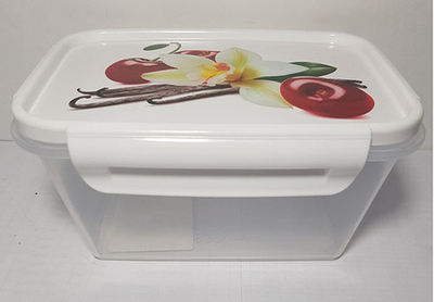 Контейнер герметичный 0,8л.с декором "Черри"