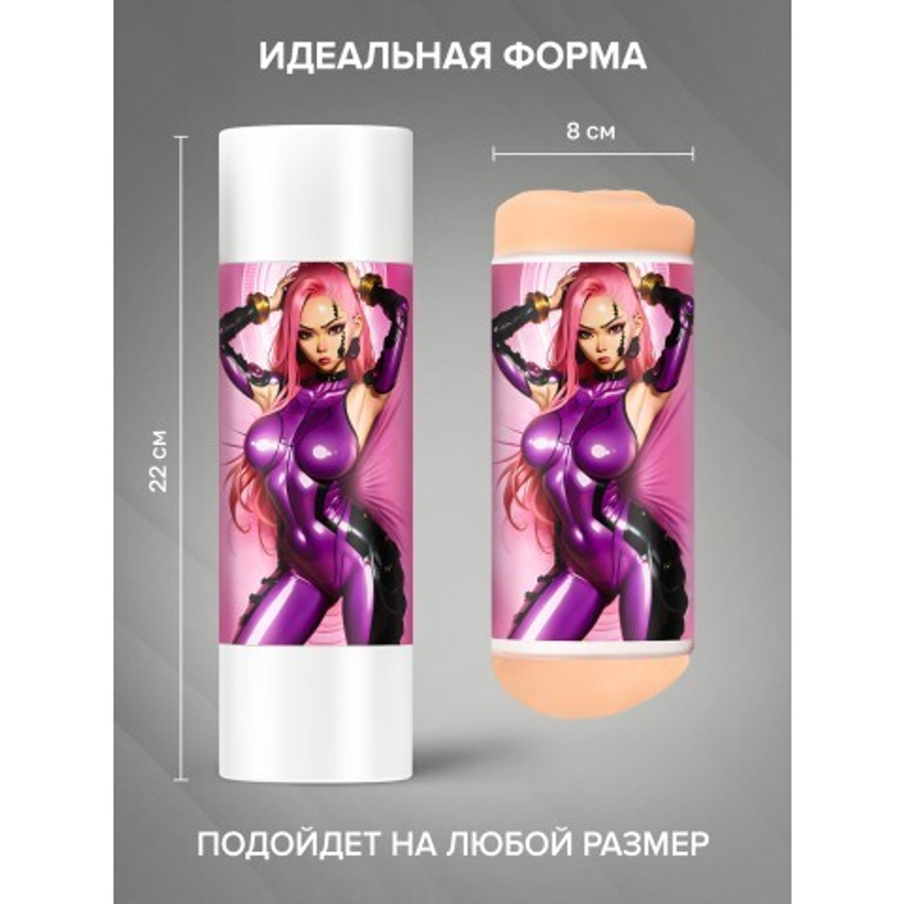 Реалистичный мастурбатор Fantasy Mina Obi ФлешНаш (вагина+анус)