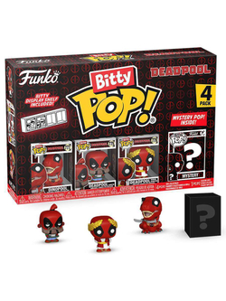 Фигурка Funko Bitty POP! Deadpool Dinopool+Barista+Roman Senator+Mystery (1 of 4) 4PK 84961