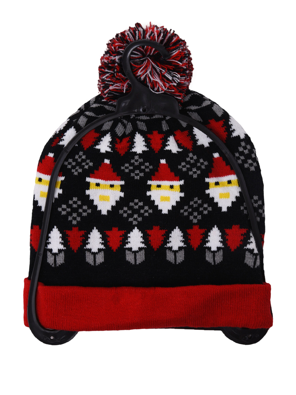 Шапка новогодняя со светодиодными лампочками.