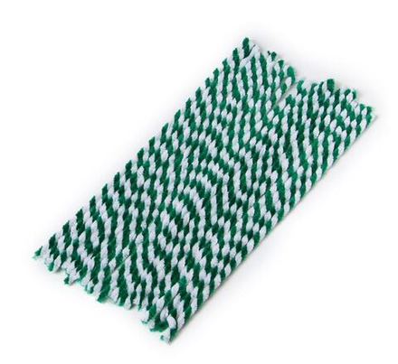 Проволока синельная двухцветная, белый/зеленый цвет