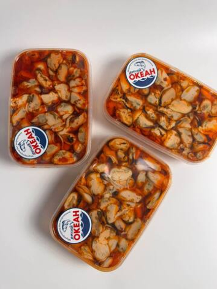 Мидии с паприкой в заливке 1/2,6 ведро (Медвецкий)