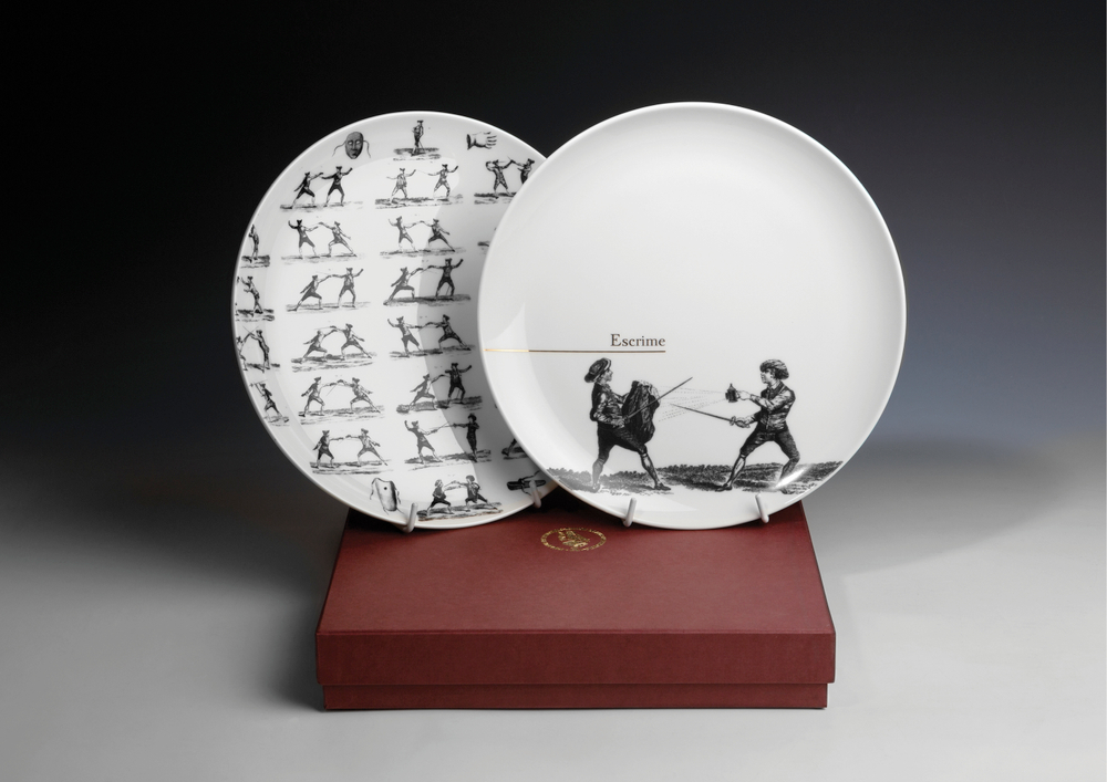 Подарочный набор тарелок "Фехтование"