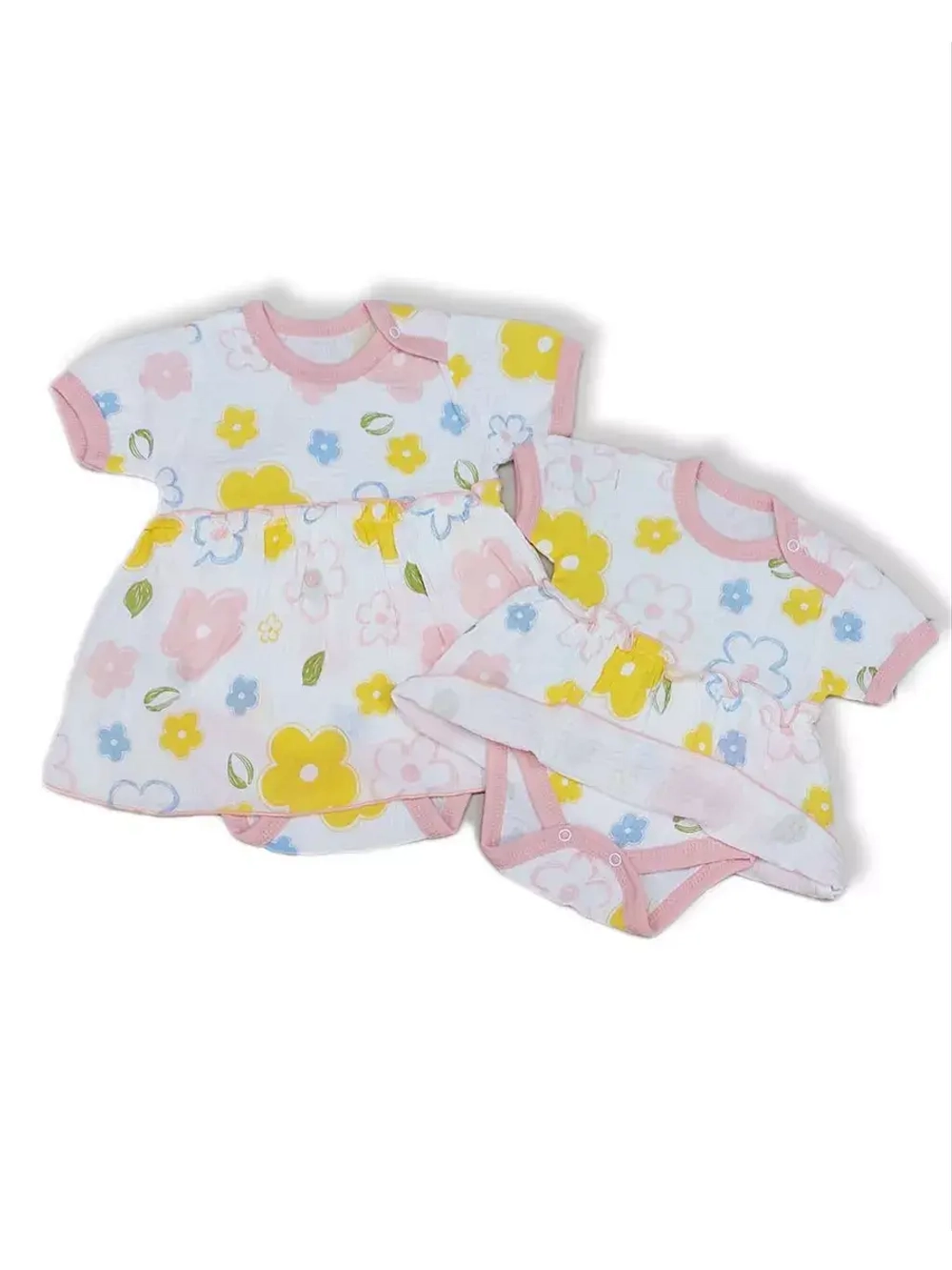 Платье-боди муслин для девочки летнее