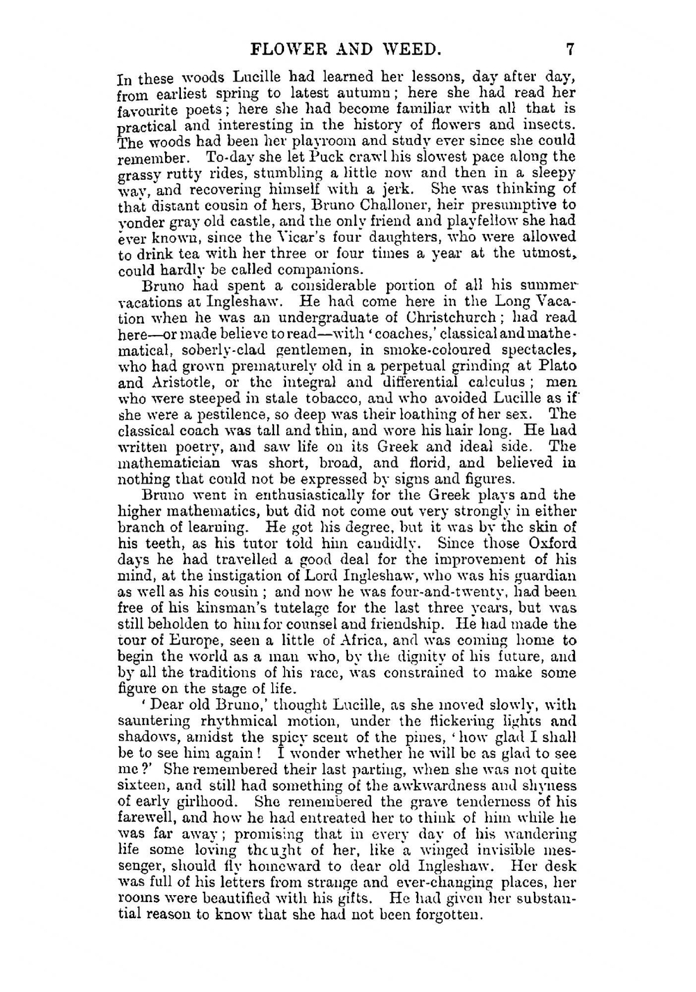 Flower and weed | M. E. Braddon