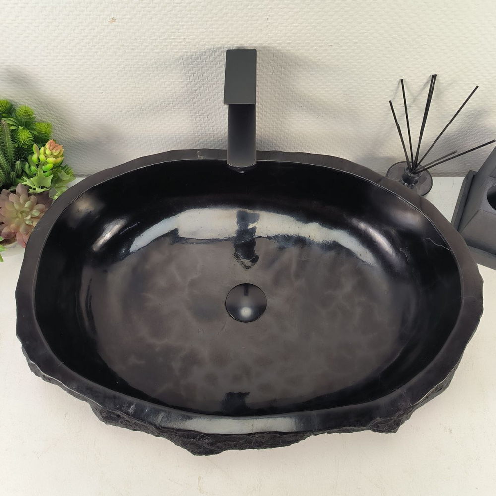 Раковина из андезита Erozy Black EA-65001 63*43*15 0039