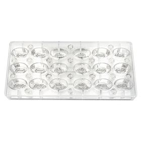 Форма для шоколада на магнитах "Овал" 18 ячеек 37*23*18 мм, поликарбонат, P.L. Proff Cuisine