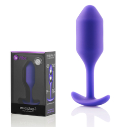 b-Vibe Snug Plug 2 - Анальная пробка для ношения