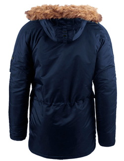 Куртка Аляска Alpha Slim Fit N-3B (т. синяя - r.blue/orange)