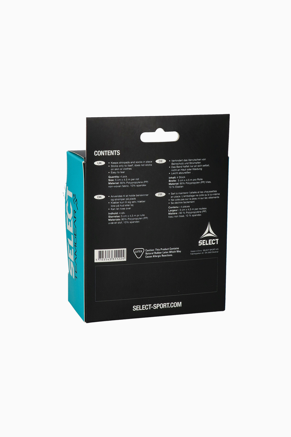 Лента-пластырь для гетр Select 5см x 4,5м (4 шт.) - черный