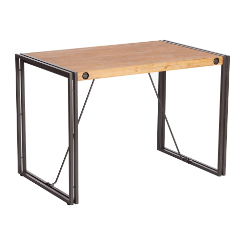 Стол обеденный Secret De Maison CITY ( mod. CTY D04-110*70 ) металл/дерево акация, 110х70х76см, коричневый дым