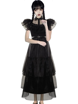 Платье Wednesday Addams Уэнсдэй Адамс на Хэллоуин y2k