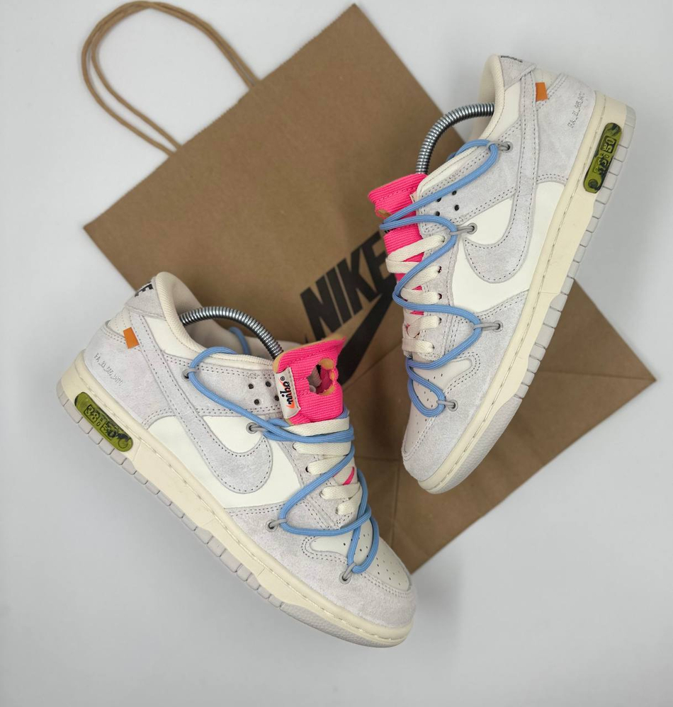 Кроссовки Nike Dunk Low Off-White #B190 (сер.)