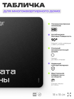 Табличка Комната охраны, для многоквартирного жилого дома, серия СОСЕДИ SIMPLE, 18х18 см, пластиковая, Айдентика Технолоджи