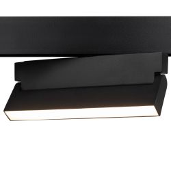 Магнитный трековый светильник ЭРА TRM20-2-22-12W3K BK светодиодный 12Вт 3000К черный для системы NOVA