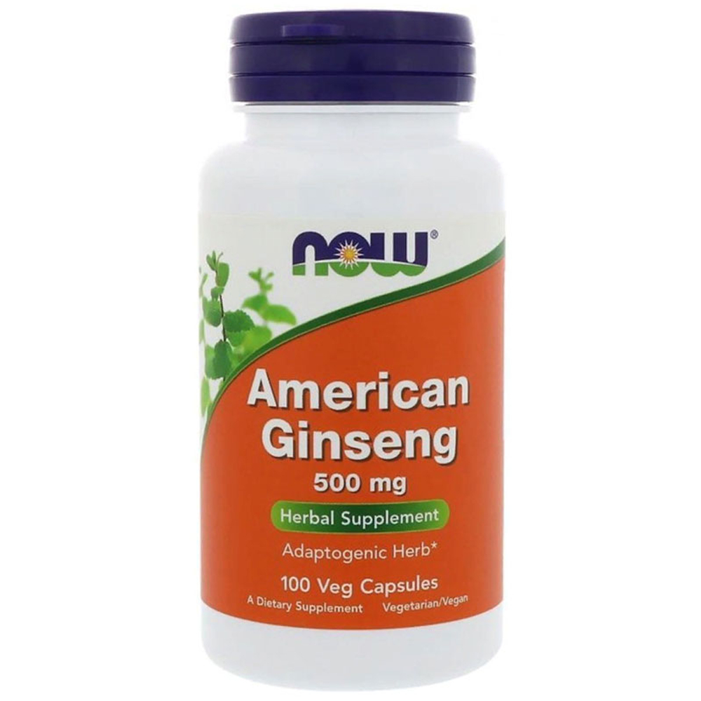 NOW American Ginseng 500 мг. (100 капс.)