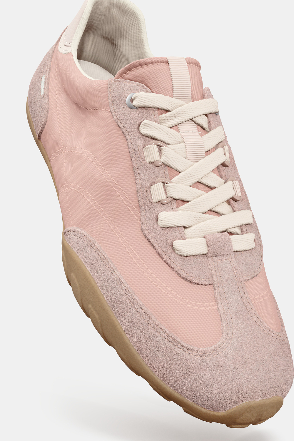 ZARA КОМБИНИРОВАННЫЕ МЯГКИЕ КРОССОВКИ, РОЗОВЫЙ