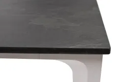 "Малага" обеденный стол из HPL 90х90см, цвет "серый гранит", каркас белый