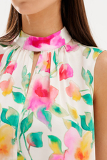 23552 Блузка женская (цветочный принт)