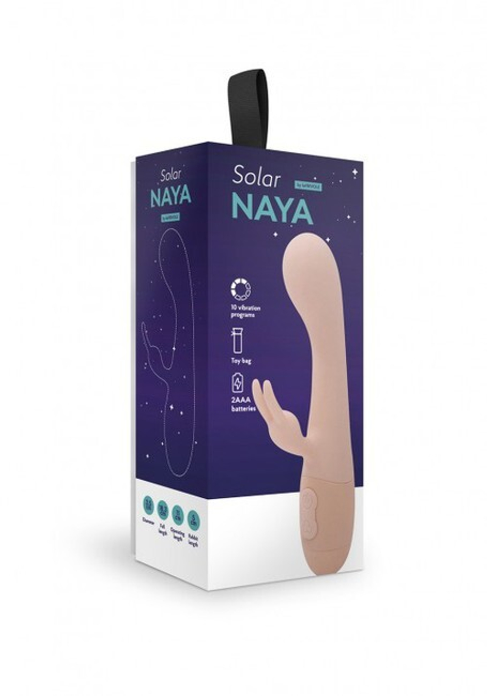 Вибратор кролик Solar Naya (персиковый ) (Цвет: персиковый)