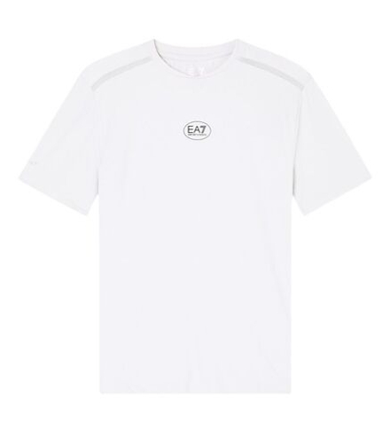 Мужская теннисная футболка EA7 Tennis Pro Crew-Neck - vapor blue