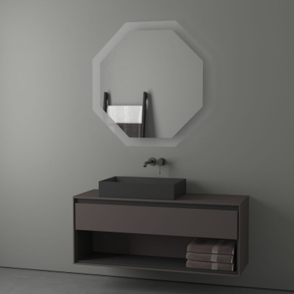 Зеркало Evoform с LED-подсветкой 32 W 100х100 см Без выключателя Нейтральный белый свет