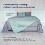 Простыня на резинке BuyColor (сатин) Лаванда