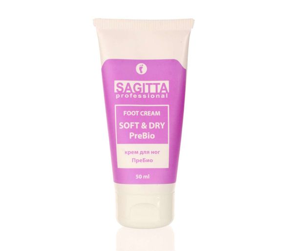 Sagitta Foot cream Soft &amp; Dry, крем для ног против пота, 50мл