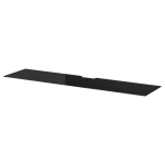 Стеклянная накладка на столешницу - IKEA BESTÅ/BESTA/БЕСТО ИКЕА, 180х40 см, черный