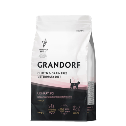 GRANDORF VETDIET Urinary S/O Turkey - ВЕТДИЕТА для кошек против струвитных мочевых камней.