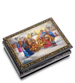 Народные промыслы ШК-11/ 2-A Шкатулка в технике декупаж (8х10х4)