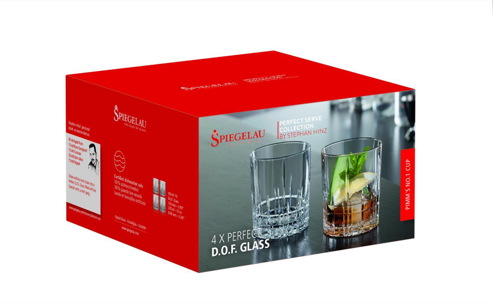 Набор из 4-х бокалов для виски Double Old Fashioned 368 мл Perfect Spiegelau