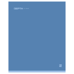 Тетрадь общая BG "Monocolor. Blue", А5, 48 листов в клетку, soft-touch ламинация,на скрепке