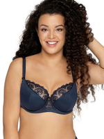 Бюстгальтер Freesia с сшивными чашками plus size и кружевом (Размер: 85I) (Цвет: телесный)