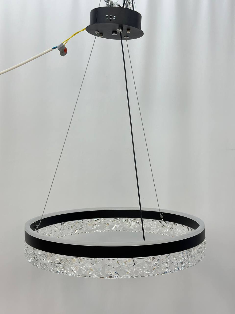 Люстра подвесная светодиодная Lanbos, 62 Вт LED, до 20 кв м, черная