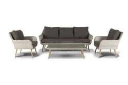 "Прованс" лаунж-зона плетеная из искусственного ротанга, цвет бежевый