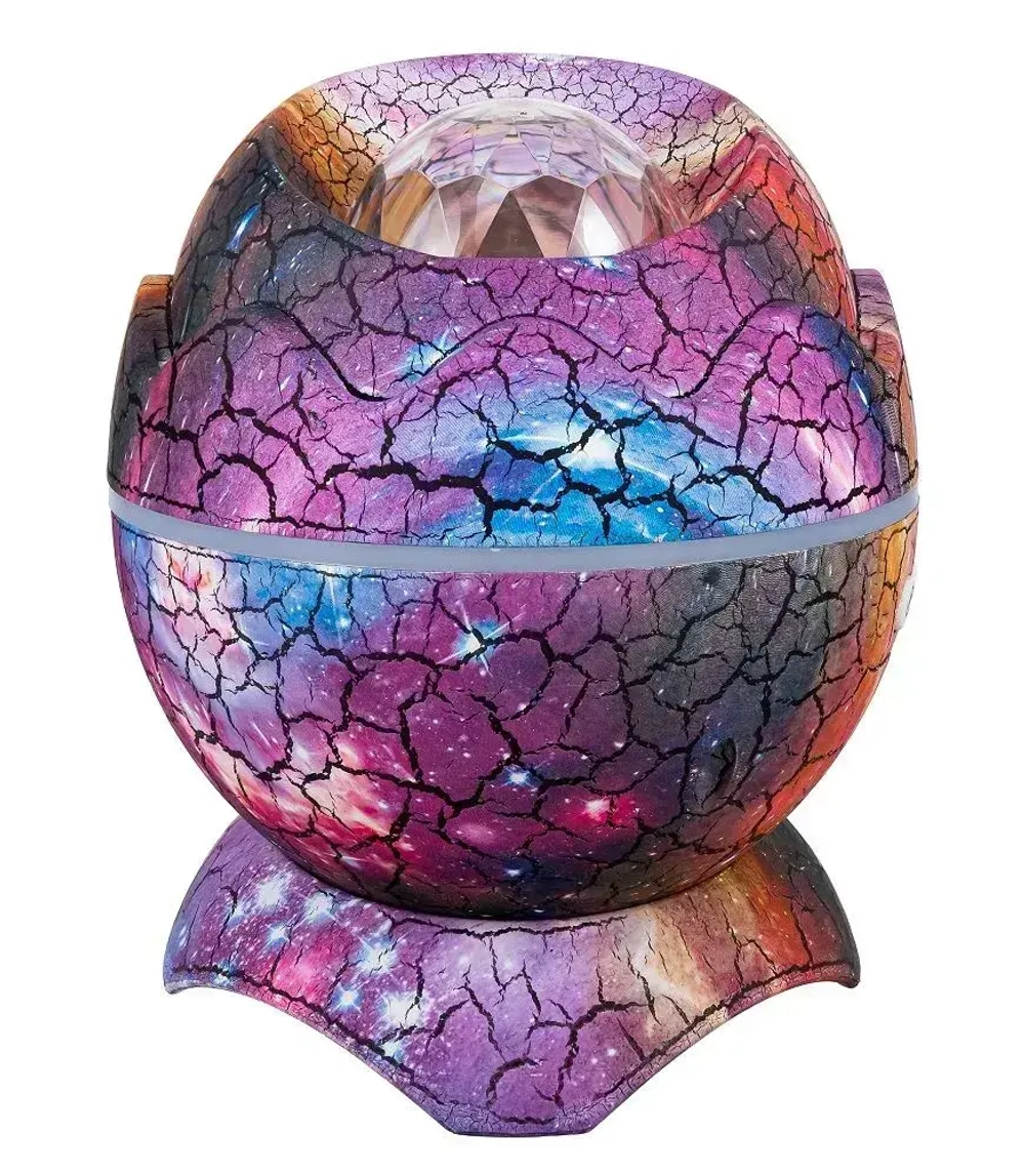 Ночник проектор Яйцо динозавра фиолетовый / Ночник проектор звездного неба / Яйцо дракона