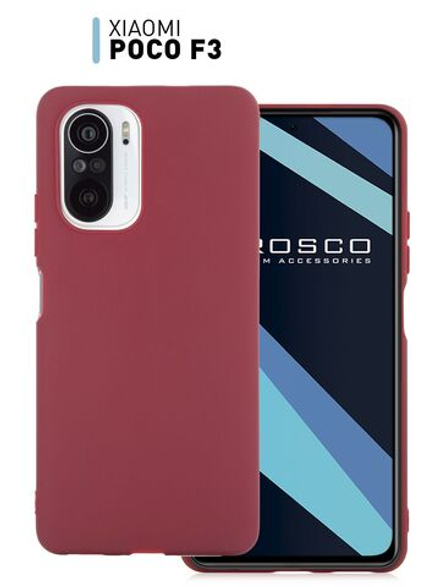 Чехол ROSCO для Poco F3 оптом (арт. XM-PF3-COLOURFUL-WINE)