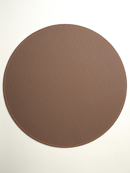 Салфетка для сервировки круглая Оранжевый/Коричневый