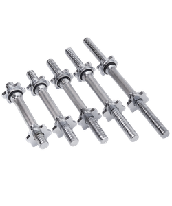 Гриф гантельный BB-107 d=25 мм, металлический, хромированный, 35 см