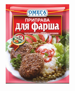 ПРИПРАВА ОМЕГА К МЯСНОМУ ФАРШУ 20ГР